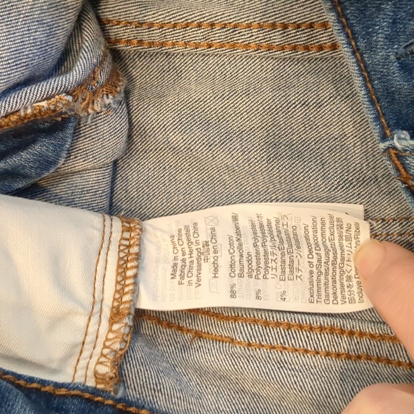 Madewell Cali Demi-Boot Button Fly Distressed 29" Waist - Picture 7 of 13